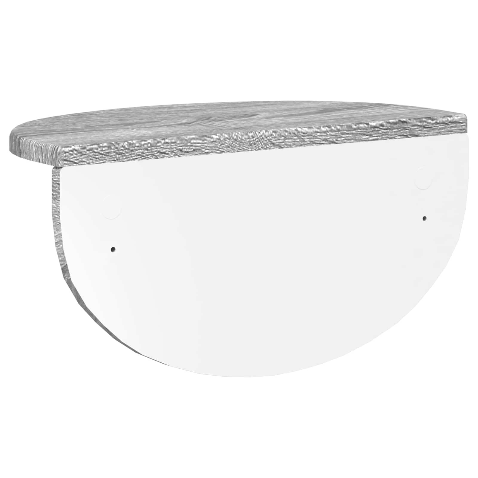 Væghylde 2 pcs Grå Sonoma 38 x 19 x 19 cm Konstrueret træ