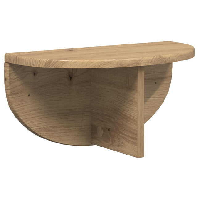 Væghylde Artisan Egetræ 38 x 19 x 19 cm Konstrueret træ