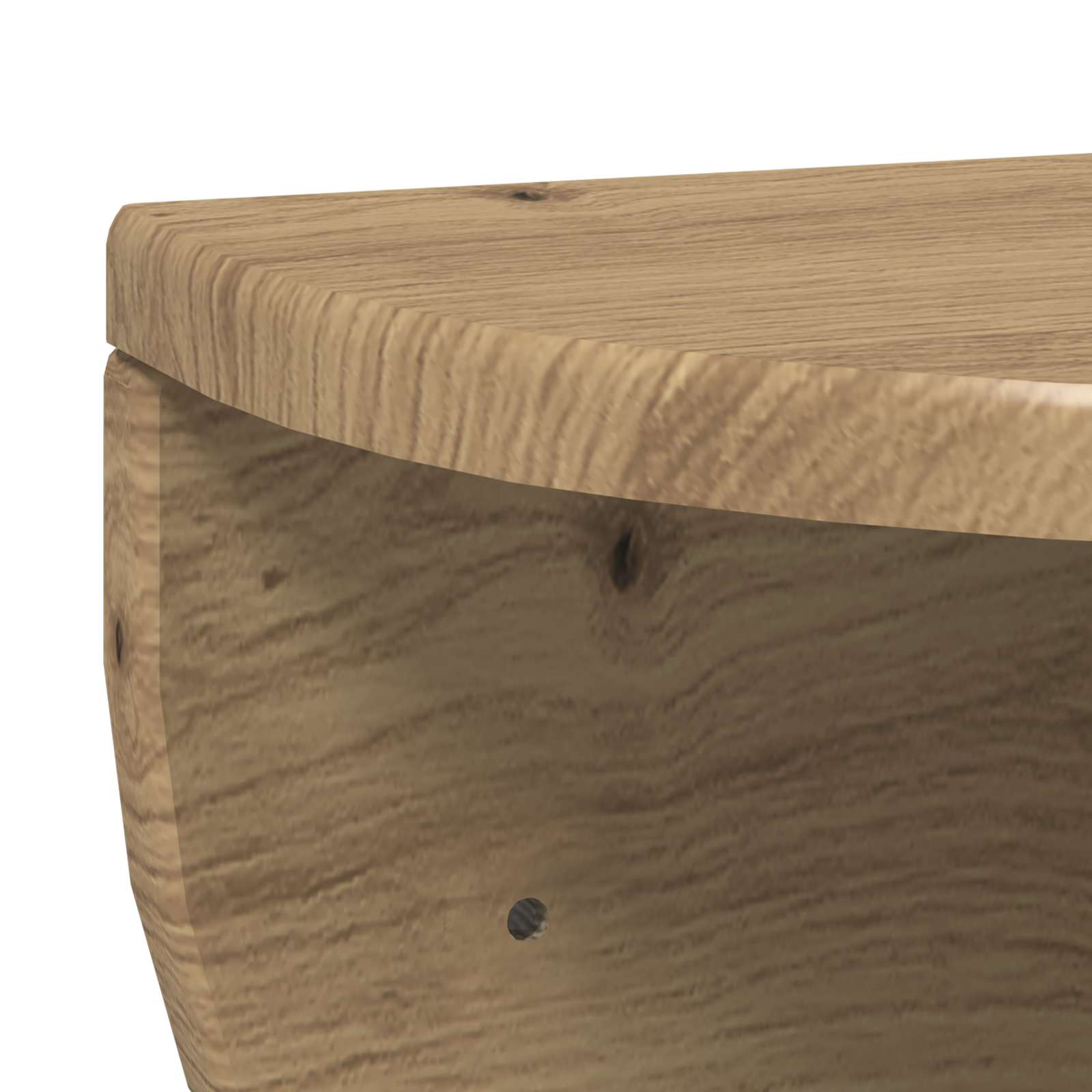 Væghylde 2 pcs Artisan Egetræ 38 x 19 x 19 cm Konstrueret træ