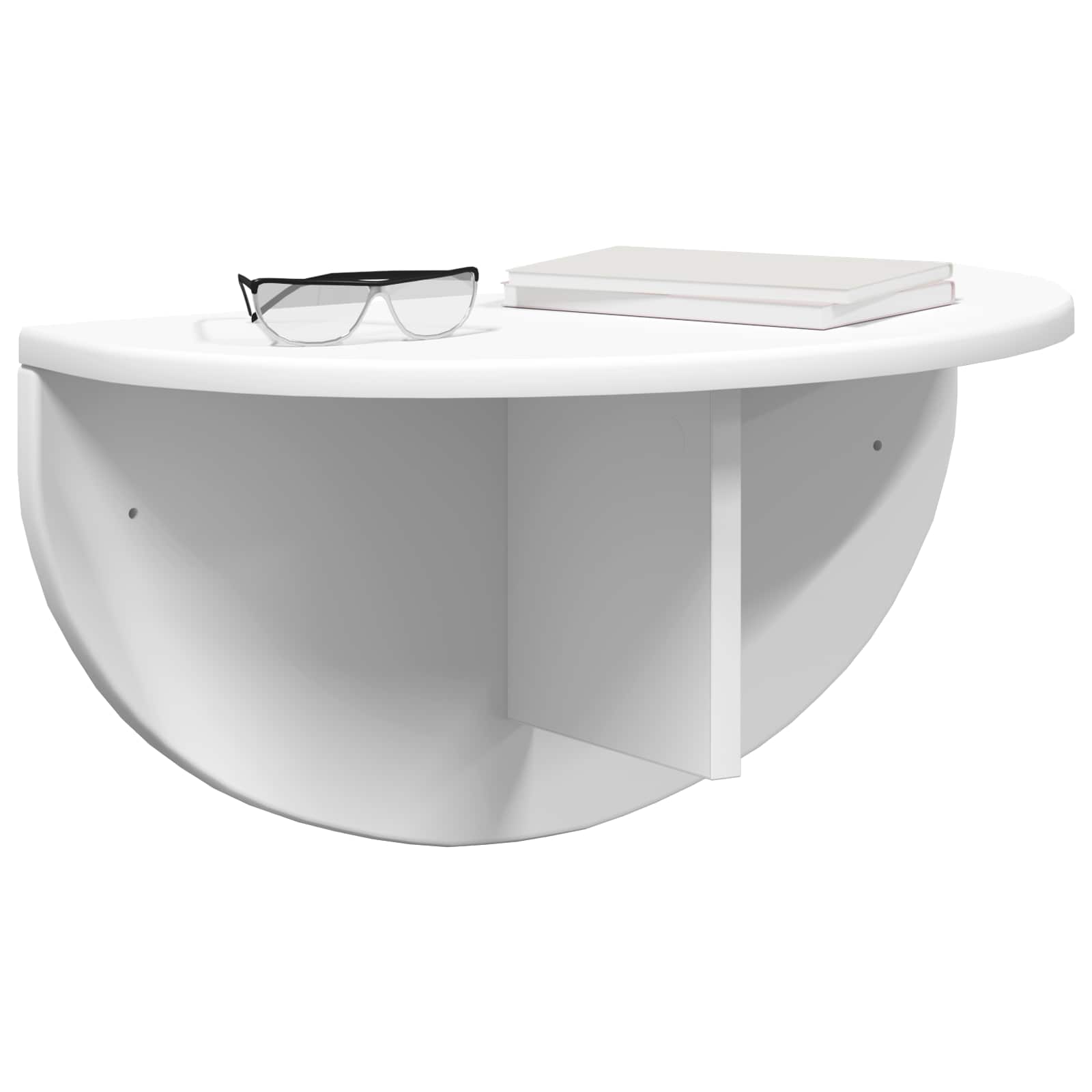 Væghylde Vægmonteret Hvid 38 x 19 x 19 cm Konstrueret træ