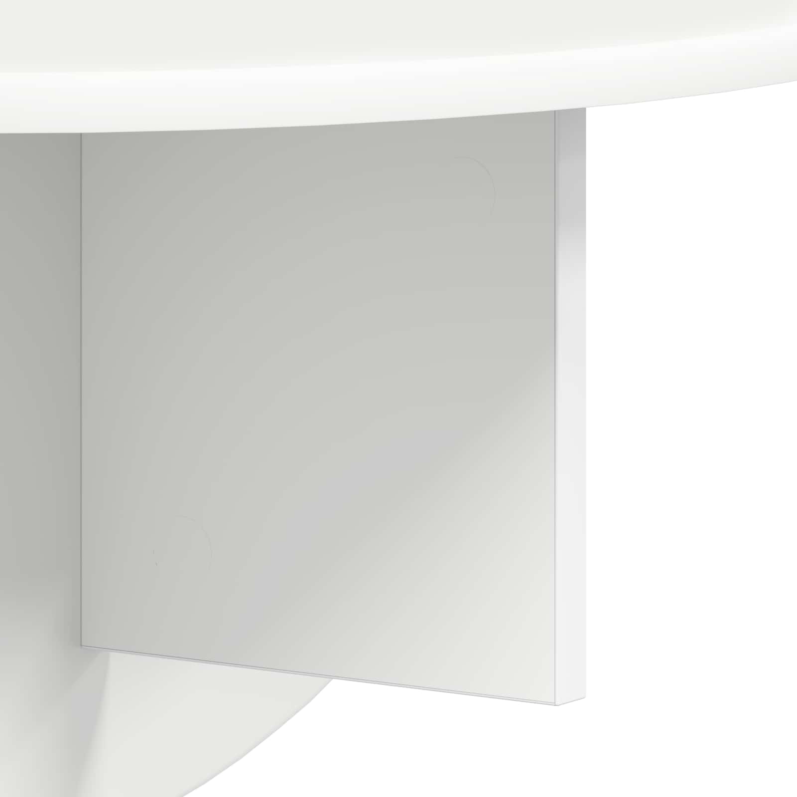 Væghylde Vægmonteret 2 pcs Hvid 38 x 19 x 19 cm Konstrueret træ