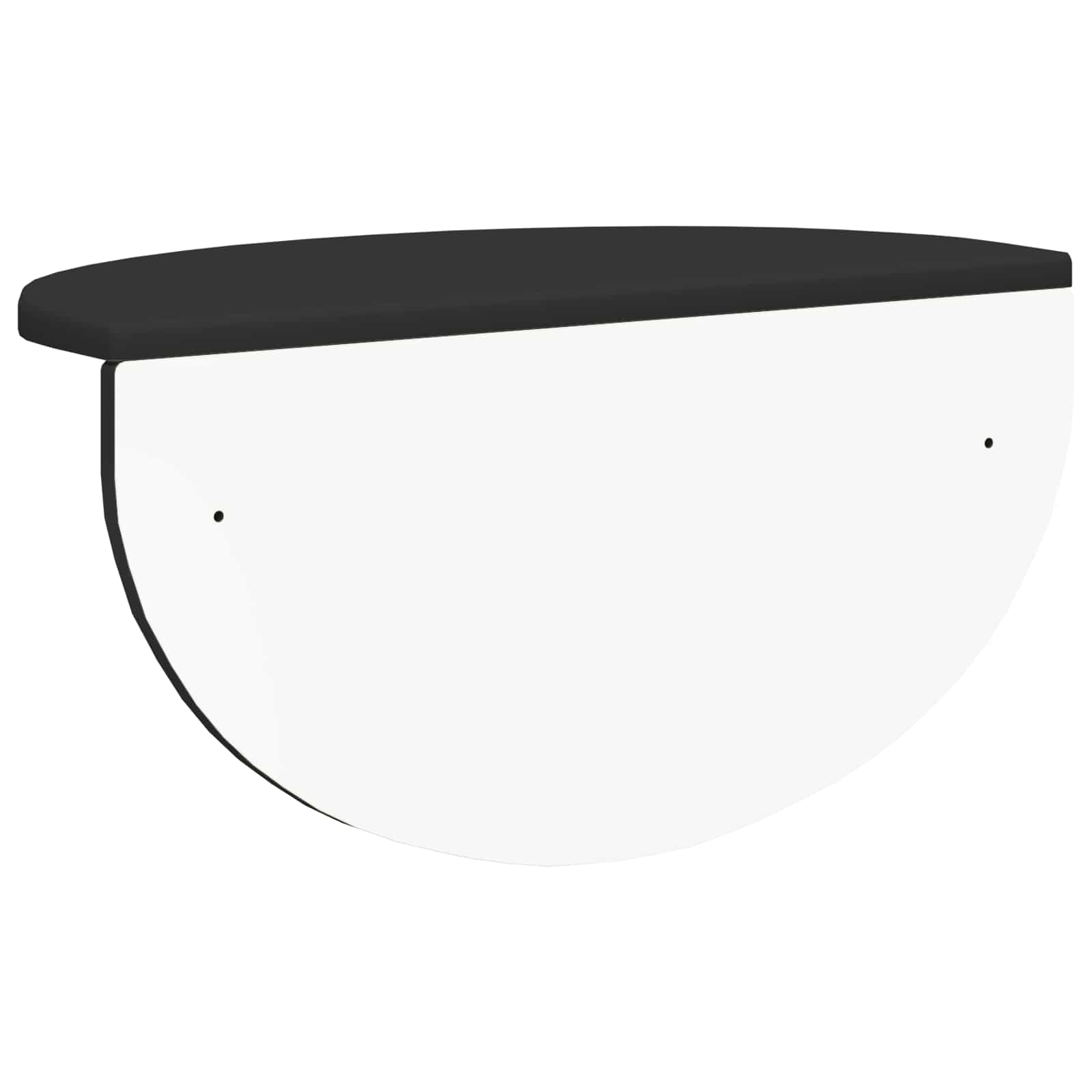 Væghylde Vægmonteret 2 pcs Sort 38 x 19 x 19 cm Konstrueret træ