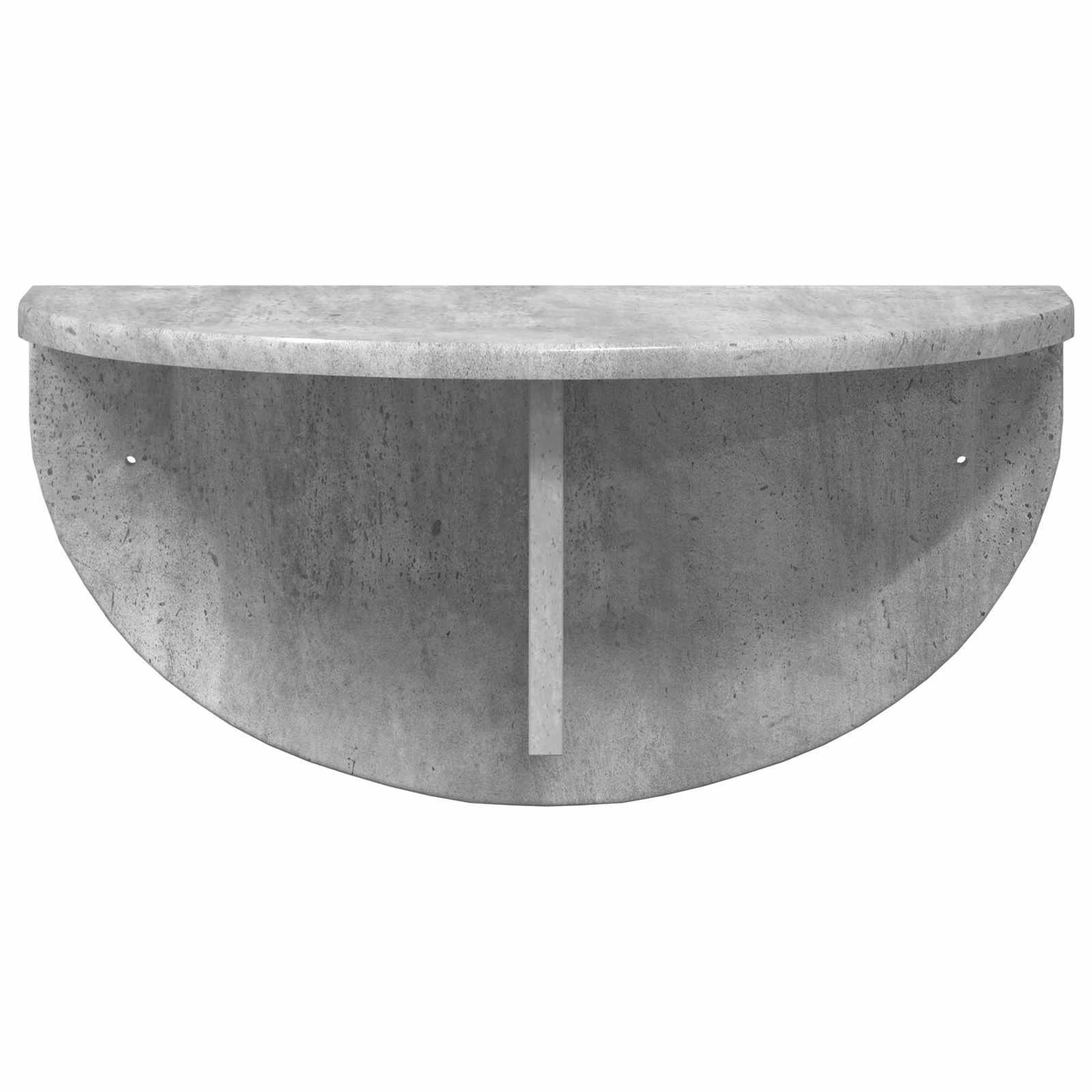 Væghylde 2 pcs Beton Grå 38 x 19 x 19 cm Konstrueret træ