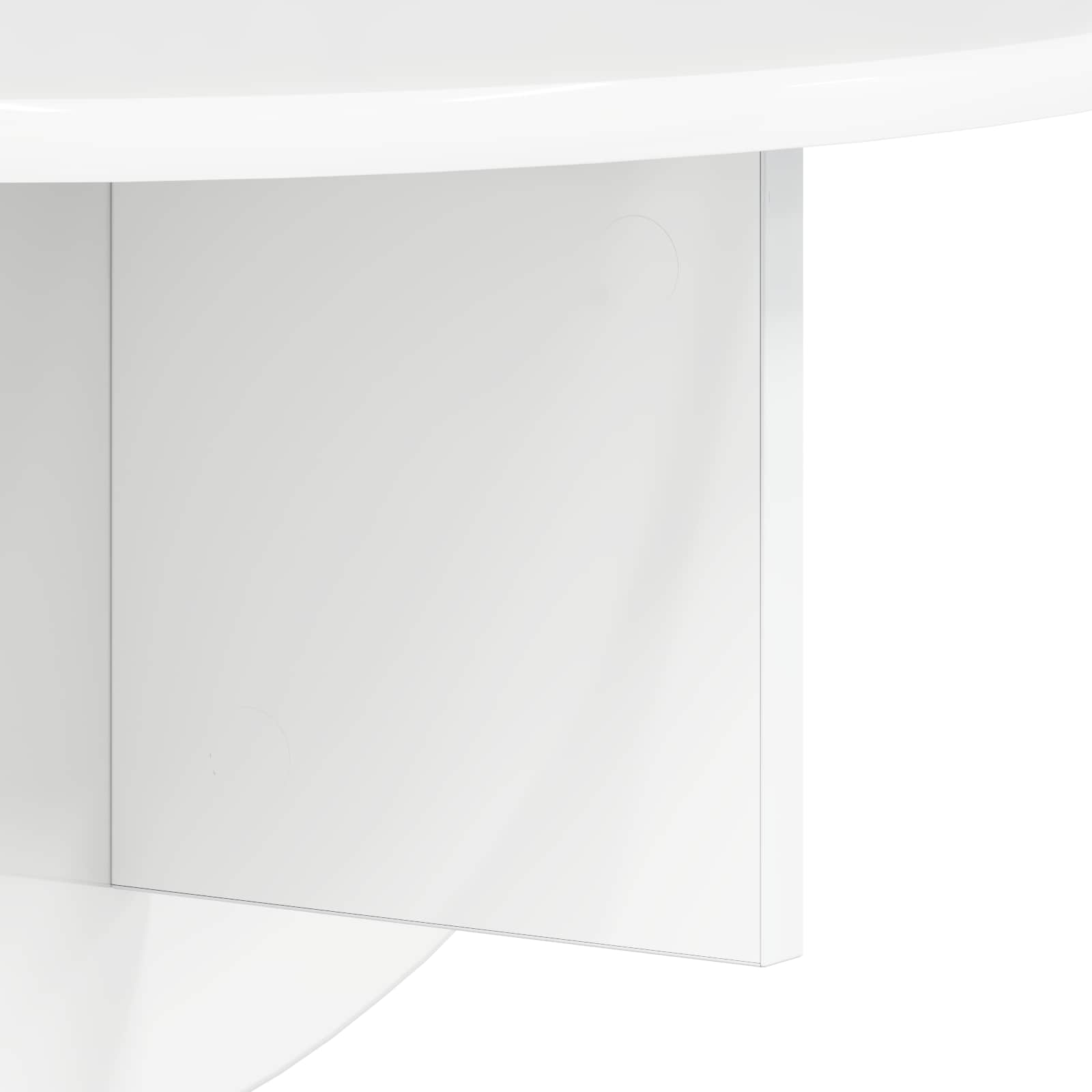 Væghylde Høj gloss hvid 38 x 19 x 19 cm Konstrueret træ