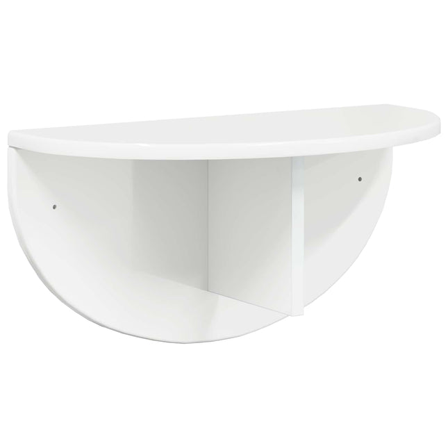 Væghylde Høj gloss hvid 48 x 24 x 24 cm Konstrueret træ