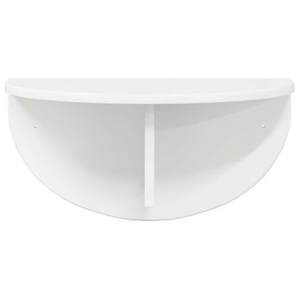 Væghylde Vægmonteret Høj gloss hvid 48 x 24 x 24 cm