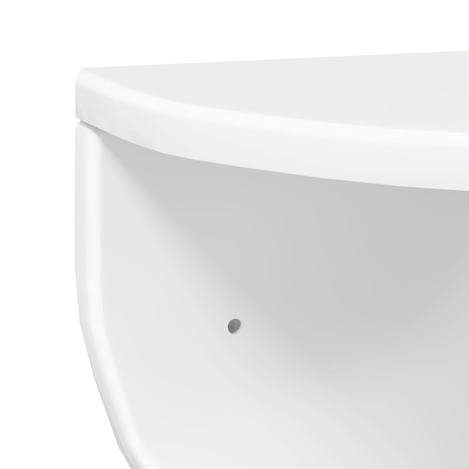 Væghylde 2 pcs Høj gloss hvid 38 x 19 x 19 cm Konstrueret træ