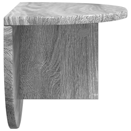 Væghylde 2 stk. Grå Sonoma 48 x 24 x 24 cm Konstrueret træ