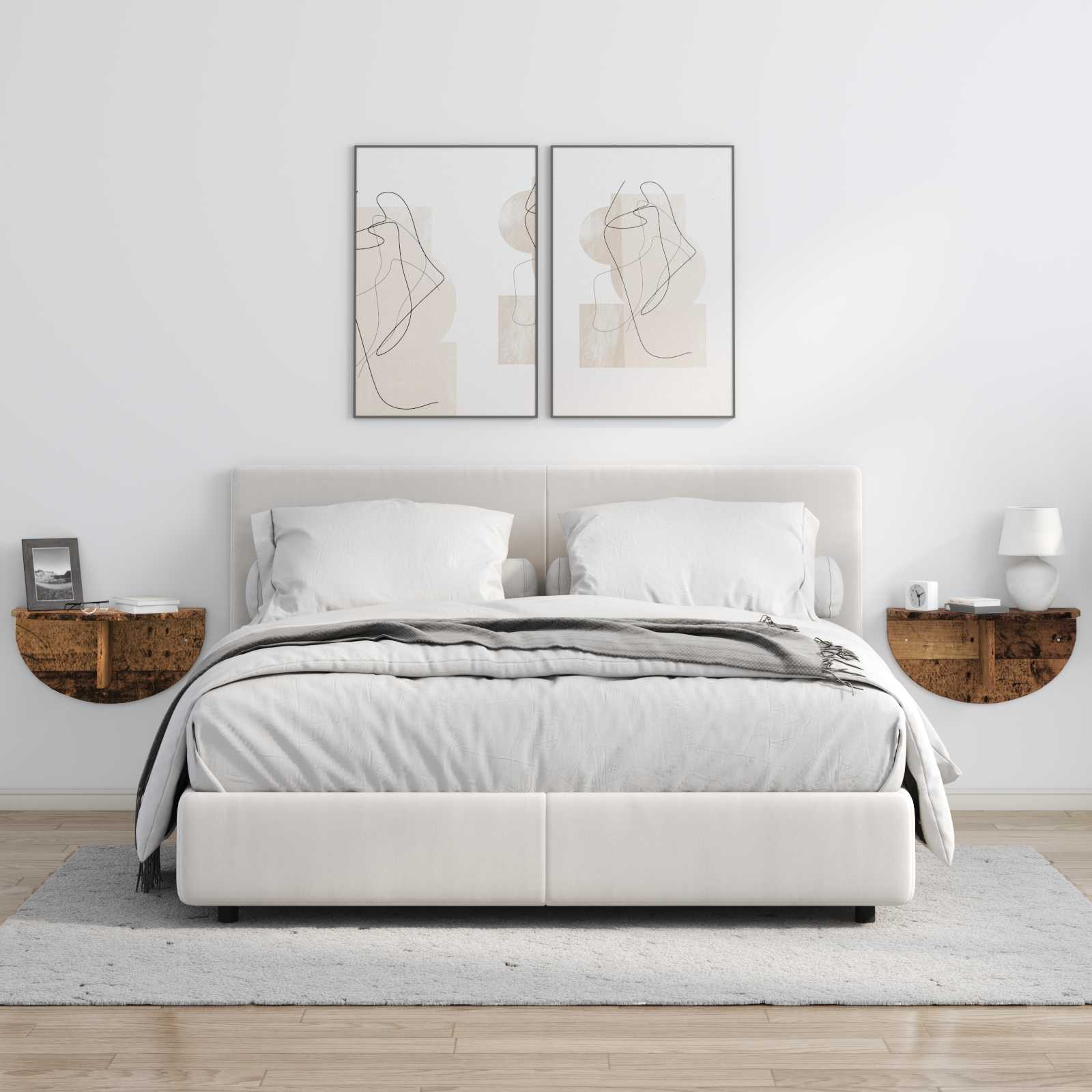 Væghylde Gammelt træ 38 x 19 x 19 cm Konstrueret træ