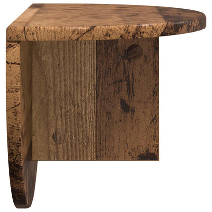 Væghylde 2 pcs Gammelt træ 48 x 24 x 24 cm Konstrueret træ