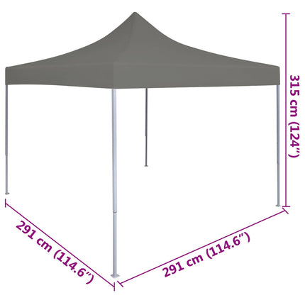 Party Tent Antracit 291 x 291 x 315 cm Oxford stof