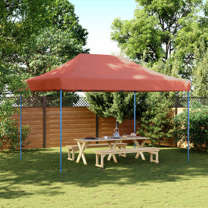 Party Tent Terrakotta 279 x 410 x 315 cm Oxford stof