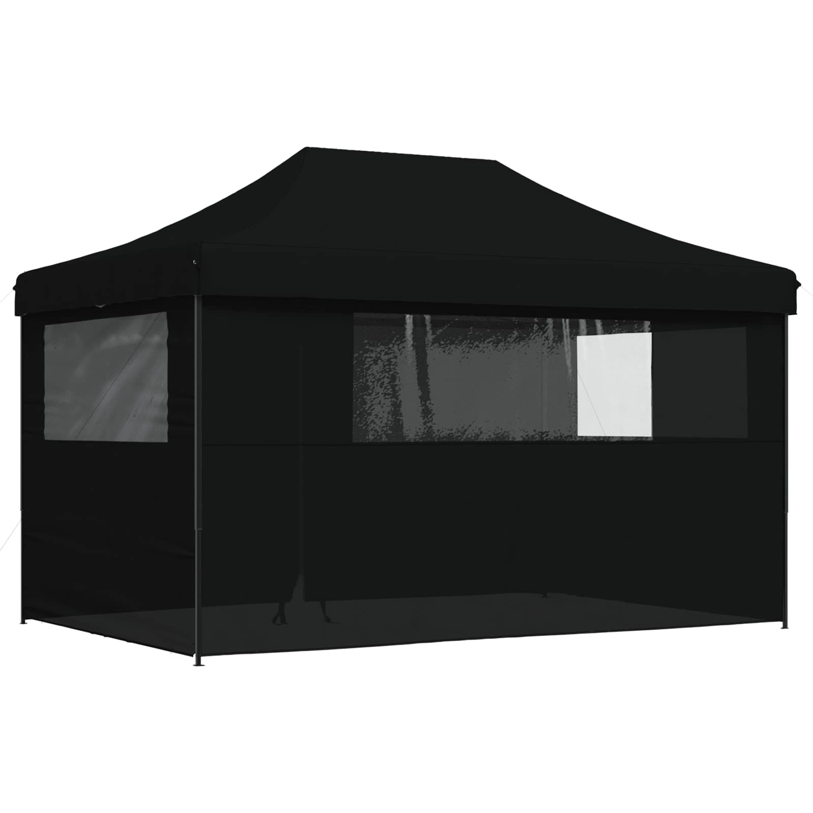Party Tent Sort 292 x 440 x 315 cm Oxford stof