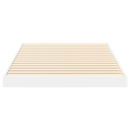 Gulv seng ramme Hvid 75 x 190 cm Konstrueret træ