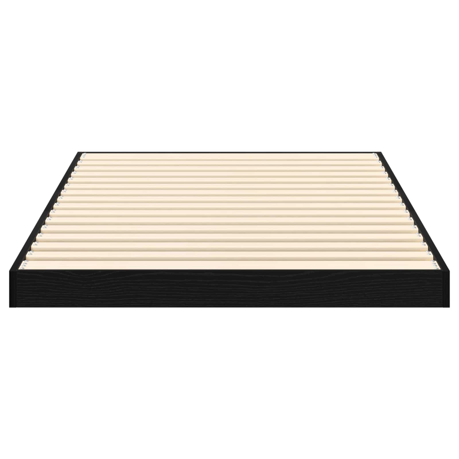 Gulv seng ramme Sort eg 90 x 190 cm Konstrueret træ