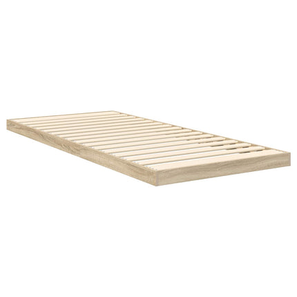 Gulv seng ramme Sonoma eg 90 x 200 cm Konstrueret træ
