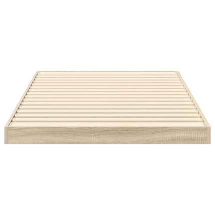 Gulv seng ramme Sonoma eg 90 x 200 cm Konstrueret træ