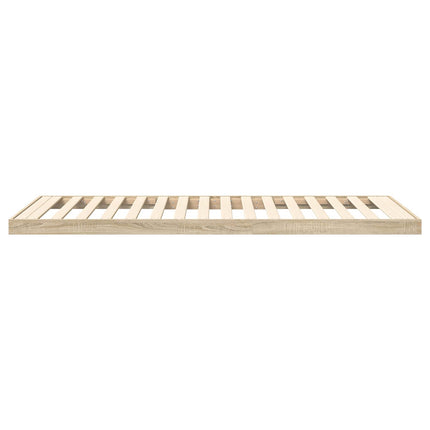 Gulv seng ramme Sonoma eg 90 x 200 cm Konstrueret træ
