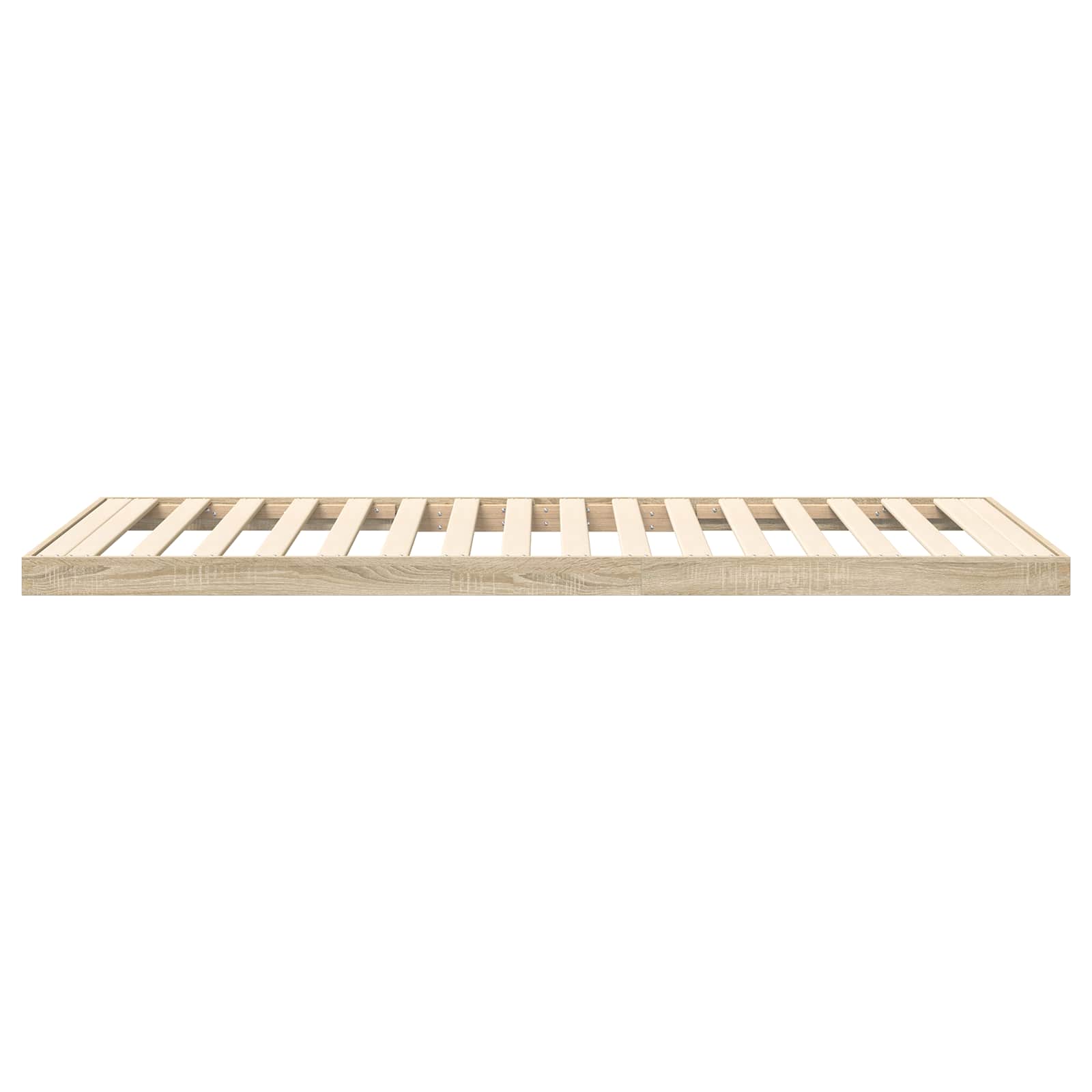 Gulv seng ramme Sonoma eg 90 x 200 cm Konstrueret træ