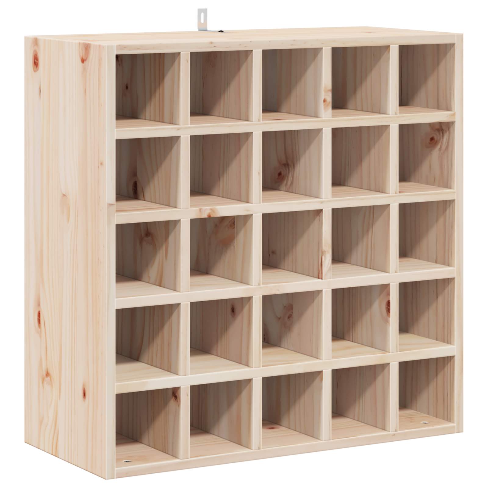 Vinfad 2 pcs Naturfarvet 56 x 25 x 56 cm Massiv fyrretræ