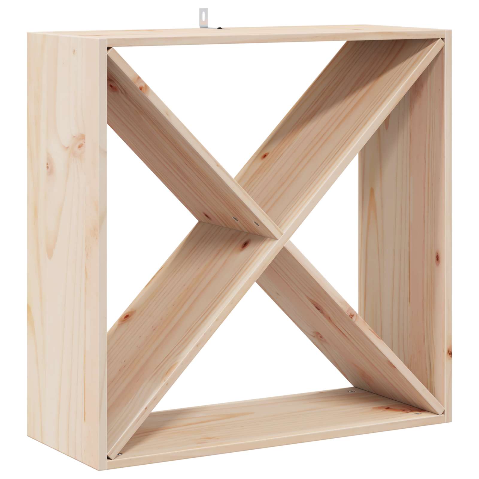 Vinfad 2 pcs Naturfarvet 62 x 25 x 62 cm Massiv fyrretræ