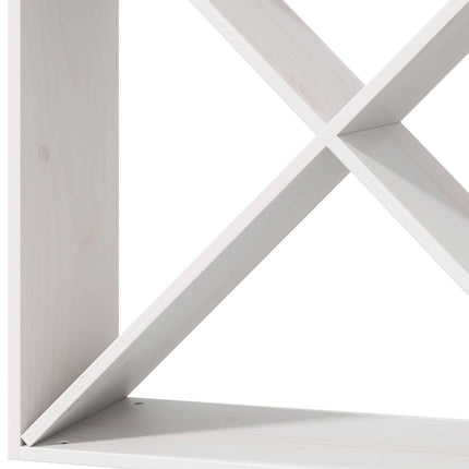 Vinfad 2 pcs Hvid 62 x 25 x 62 cm Massiv fyrretræ