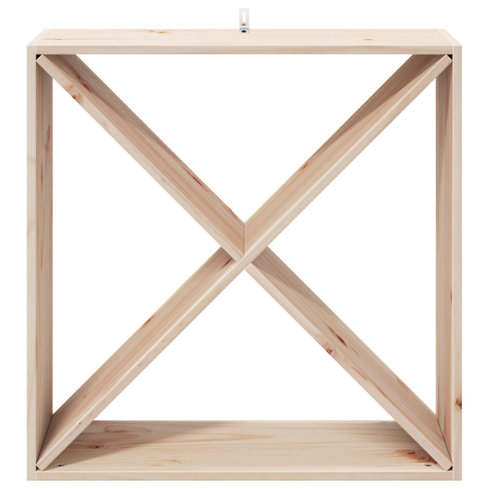Vinfad 4 pcs Naturfarvet 62 x 25 x 62 cm Massiv fyrretræ