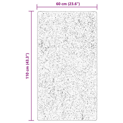 Medium luv blød og vaskbar tæppe HUARTE Brun 60 x 110 cm