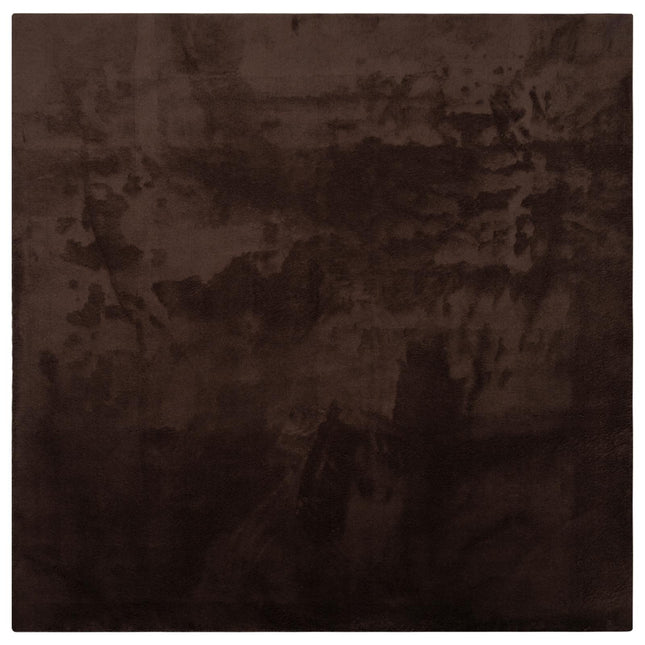 Medium luv blød og vaskbar tæppe HUARTE Brun 240 x 240 cm