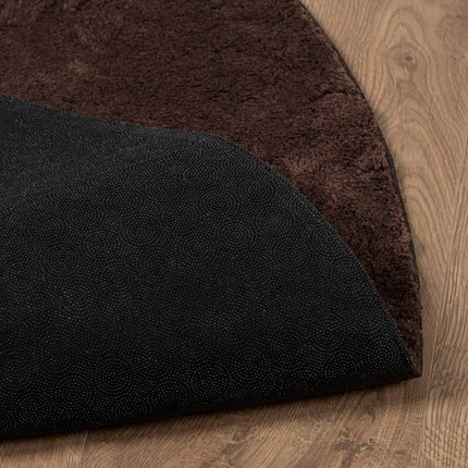 Medium luv blød og vaskbar tæppe HUARTE Brun Ø 200 CM Polyester