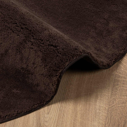 Medium luv blød og vaskbar tæppe HUARTE Brun Ø 200 CM Polyester