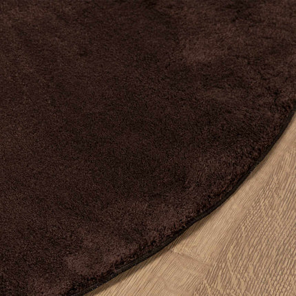 Medium luv blød og vaskbar tæppe HUARTE Brun Ø 200 CM Polyester
