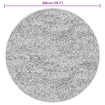 Medium luv blød og vaskbar tæppe HUARTE Brun Ø 200 CM Polyester