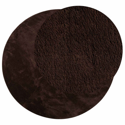 Medium luv blød og vaskbar tæppe HUARTE Brun Ø 200 CM Polyester