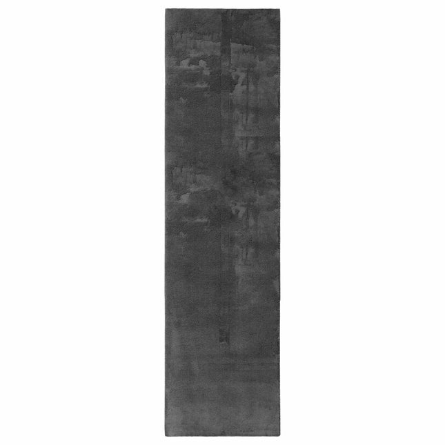 Medium luv blød og vaskbar tæppe HUARTE Antracit 80 x 750 cm