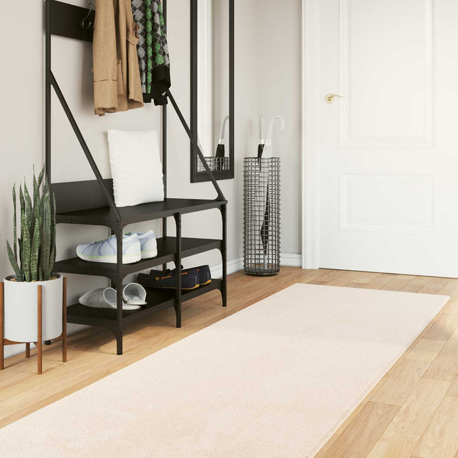 Medium luv blød og vaskbar tæppe HUARTE Beige 80 x 1000 cm