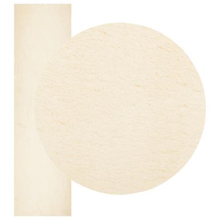 Medium luv blød og vaskbar tæppe HUARTE Creme 80 x 750 cm