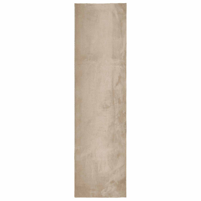 Medium luv blød og vaskbar tæppe HUARTE Sandfarvet 80 x 750 cm