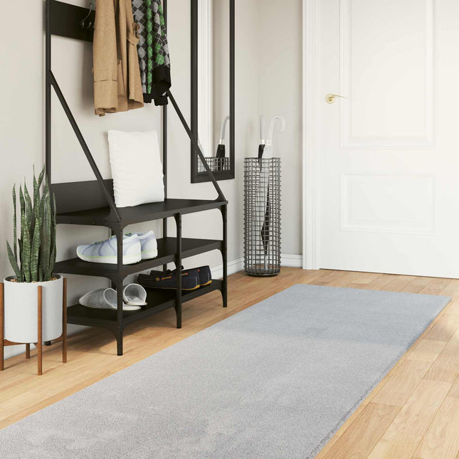 Medium luv blød og vaskbar tæppe HUARTE Grå 80 x 1000 cm