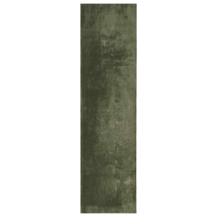 Medium luv blød og vaskbar tæppe HUARTE Skovgrøn 1000 x 80 cm
