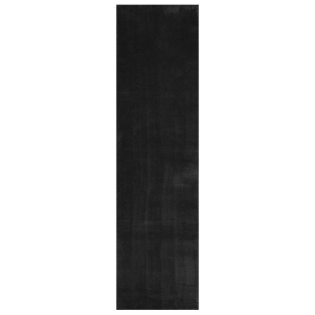 Medium luv blød og vaskbar tæppe HUARTE Sort 1000 x 80 cm