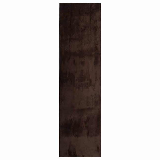 Medium luv blød og vaskbar tæppe HUARTE Brun 1000 x 80 cm