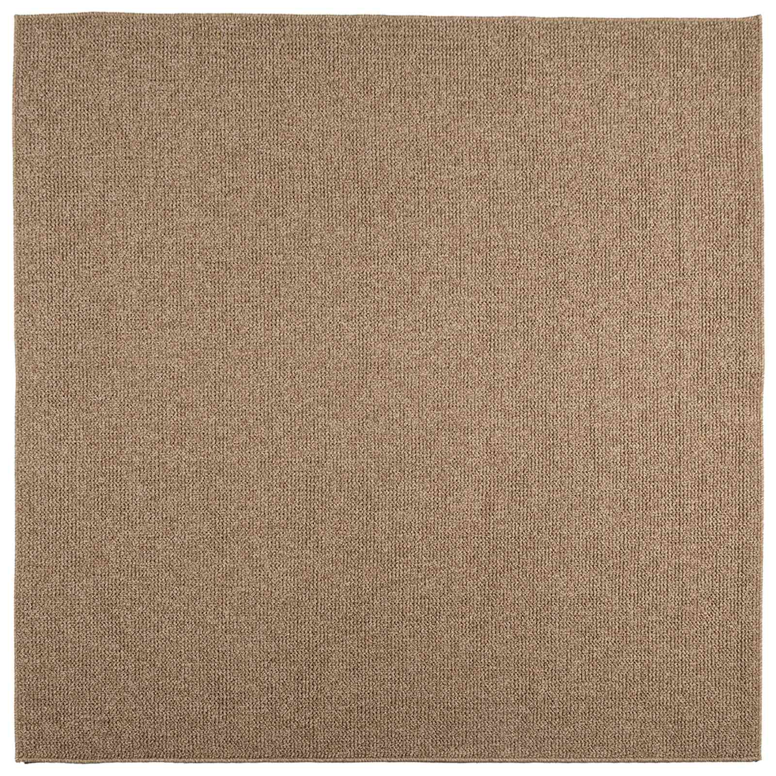 Områdetæpper Firkantet AGIRA Naturfarvet 120 x 120 cm Polyester