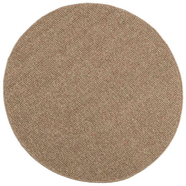Områdetæpper Rund AGIRA Naturfarvet Ø 160 CM Polyester