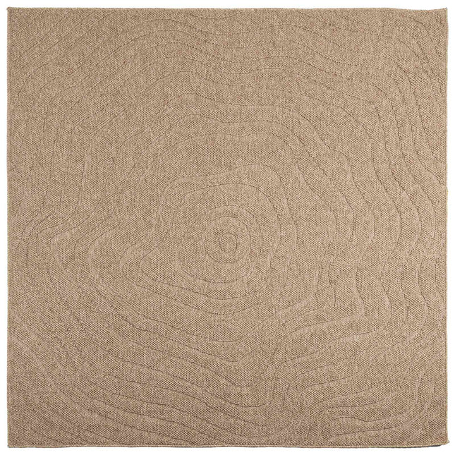 Indendørs og udendørs tæppe AGIRA Naturfarvet 200 x 200 cm