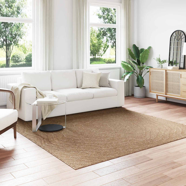 Indendørs og udendørs tæppe AGIRA Naturfarvet 240 x 240 cm