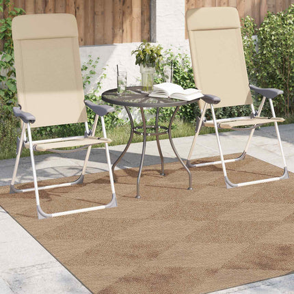 Områdetæpper Firkantet AGIRA Naturfarvet 240 x 240 cm Polyester