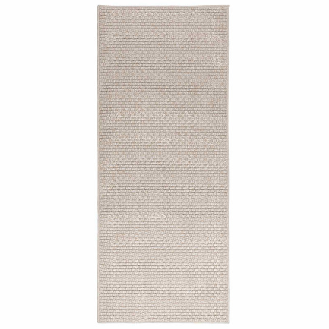Områdetæpper Rektangulær FARO Creme 150 x 80 cm Polyester