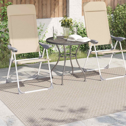Områdetæpper Rektangulær FARO Creme 200 x 140 cm Polyester