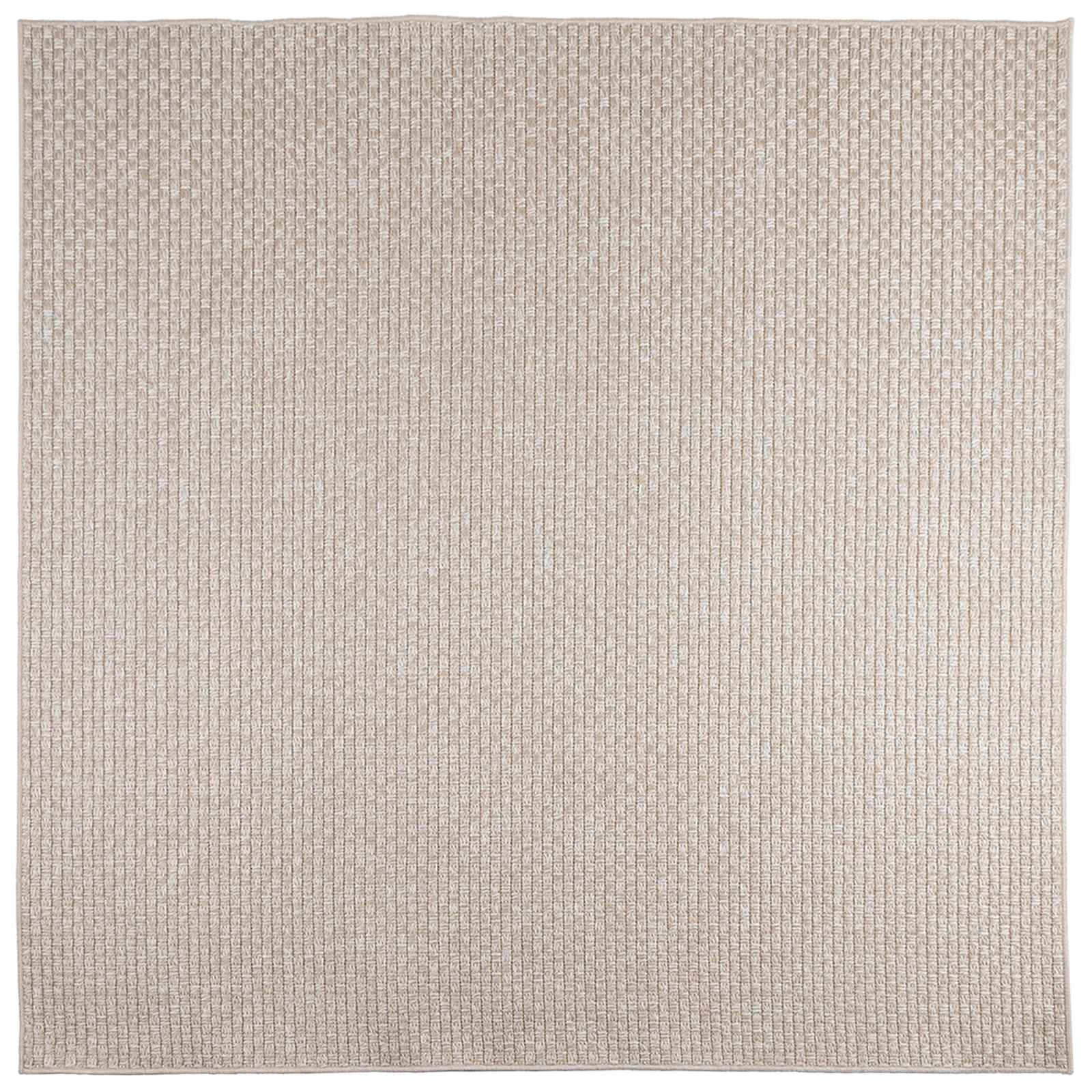 Områdetæpper Firkantet FARO Creme 120 x 120 cm Polyester